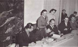 توقيع "اتفاقية رودس للهدنة" بين الدول العربية والكيان الصهيوني عام 1949 | فلسطيننا