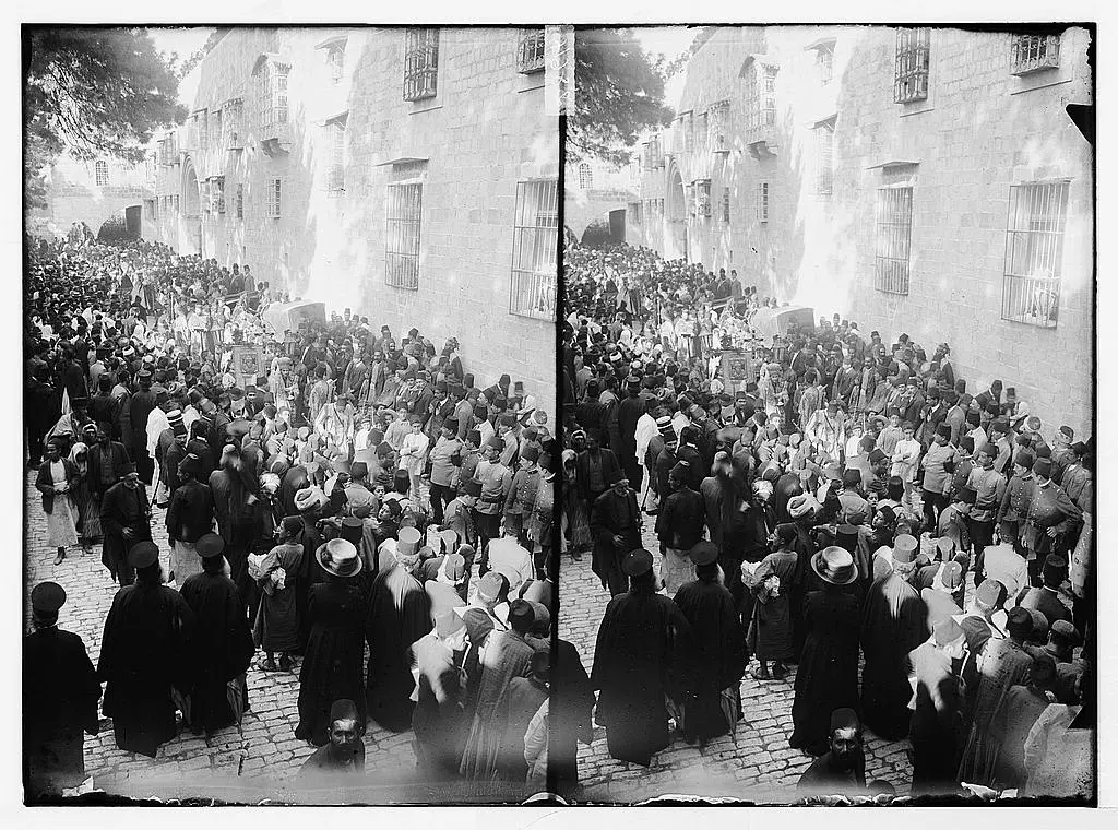 موكب النبي موسى في شوارع القدس