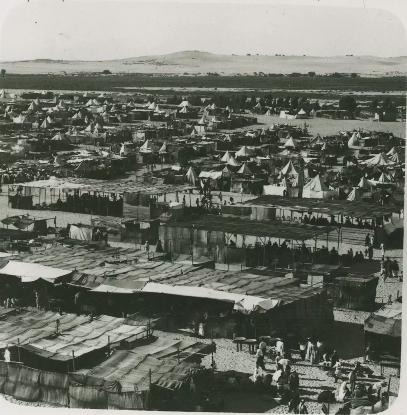 مدينة الخيام في موسم النبي روبين قبل 1935