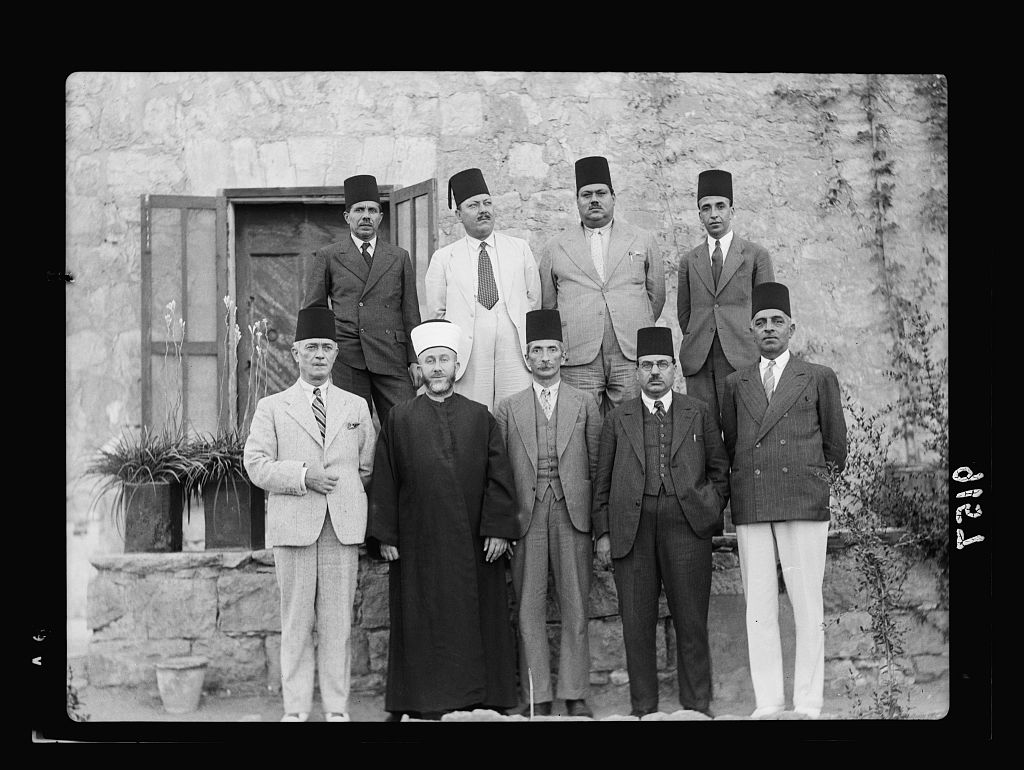 أعضاء اللجنة العربية العليا خلال إضراب 1936 وثورة فلسطين الكبرى